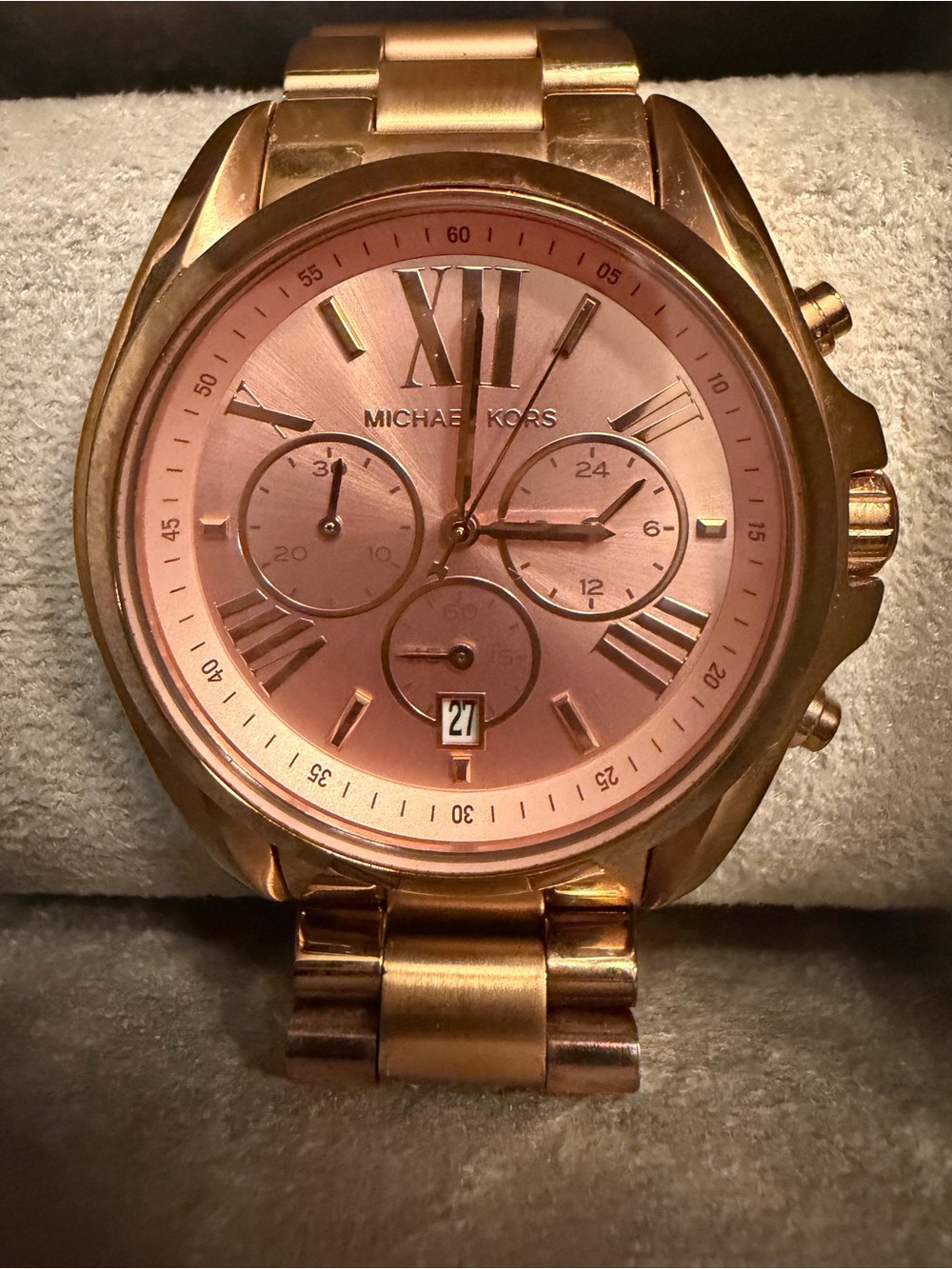 Womens Michael Kors Bradshaw Rose Gold Watch (MK5503) like new - Picture 2 of 3
